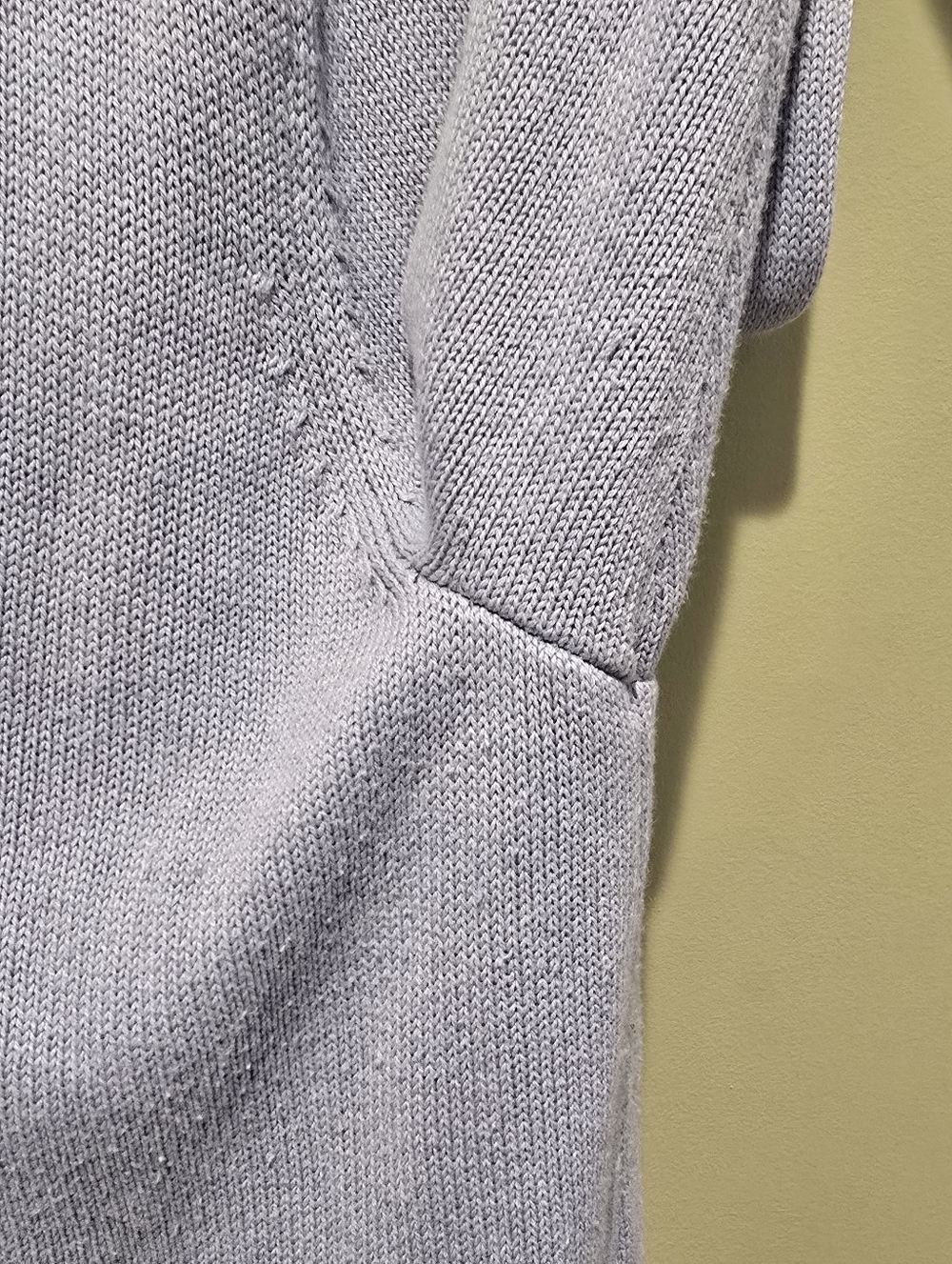 J. Jill "Rain Drop" Blue Cotton Blend Cardigan With Brown Buttons Size XL - Picture 9 of 9